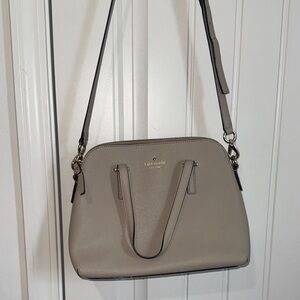 kate spade taupe dome satchel with removable strap
